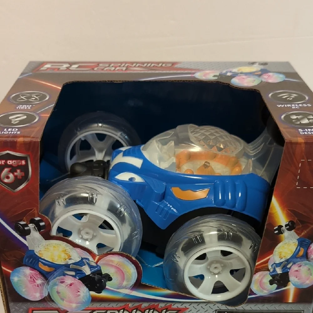 2 Pack - RC Spinning Cars - Blue
